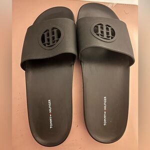 Brand New- Tommy Hilfiger Slides- Black. Casual Cool.